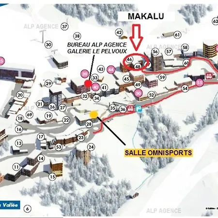 Le Makalu - 4 Pieces 8/9 Pers - Le Makalu -034ma- Plagne Centre - Wifi Mae-5964 La Plagne